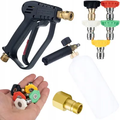 Pjenilica 1L Za Visokotlačne Čistače – Set s 5 Mlaznica | Kompatibilnost s Karcher HD/HDS