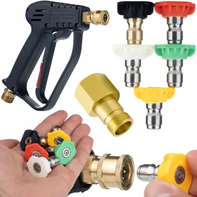 Mlaznica Set Za Visokotlačni Čistač – 5 Kutova | Kompatibilnost s Karcher HD/HDS | Easy!Lock M22 Adapter