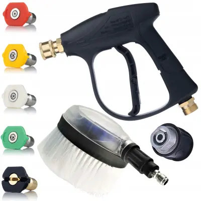 Set Pribora Za Visokotlačni Čistač JetKit Lavor Pro QC-M22 – Pritisak 300 Bar | 5x QC Mlaznice | Lavor HQ Adapter | Rotirajuća Četka | Kompatibilno s