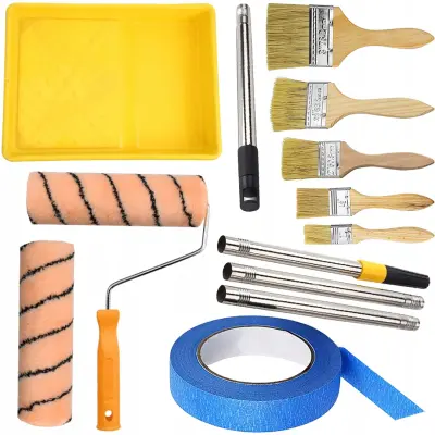 Set Za Bojanje – 2x Valjak 25 Cm + Teleskop + 5x Kist Synthetic | Pilana 40 Mm | Profesionalni Set