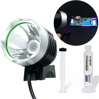 Set Soldermaska Bijela 10ml + UV Lampa – Precizno Nanošenje i Brzo Utvrđivanje | Zaštita PCB