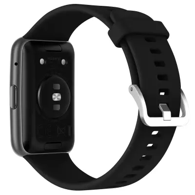 Remen za Huawei Watch Fit otporni silikon s rupicama crni