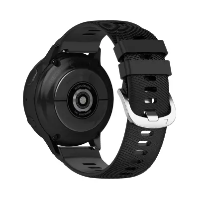 Remen za Samsung Galaxy Watch Active 2 40mm teksturirani silikon crni