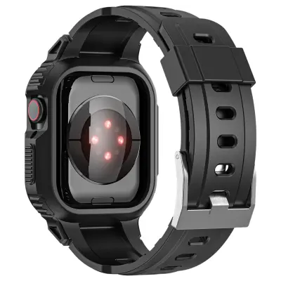 Remen za Apple Watch Ultra 49mm silikonski Bumper podesivi crni