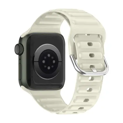 Remen za Apple Watch 41mm / 40mm / 38 mm podesivi silikon bež
