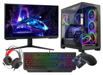 VIST Stellar Ryzen 7 5700X RTX 5060 32GB SSD 1TB WIFI LCD 24 180Hz W11