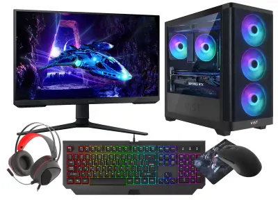 VIST Core i5-14400F 32GB RTX 5060 SSD 1TB LCD 24" 180Hz Win11