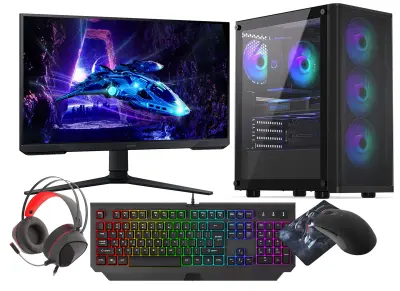VIST Core i5-14400F 32GB RTX 5060 SSD 1TB LCD 24" 180Hz Win11