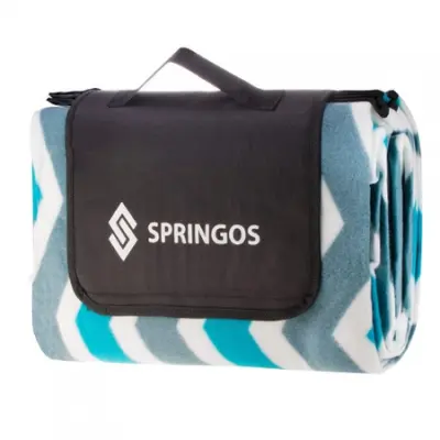 SPRINGOS Deka za piknik 200 x 160 cm Cik cak, Outdoor deka Prekrivač za auto Ručnik za plažu Podloga za sjedalo.