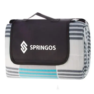 SPRINGOS Deka za piknik 200 x 200 cm Karirani print, Outdoor deka Prekrivač za auto Ručnik za plažu Podloga za sjedalo.
