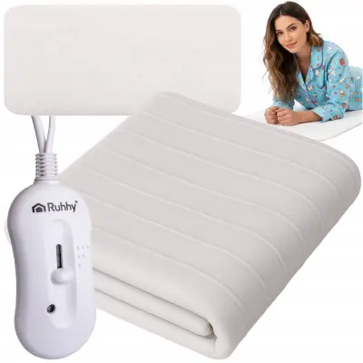 Električna periva grijaća podloga od 65 W, 190 x 80 cm, bijela