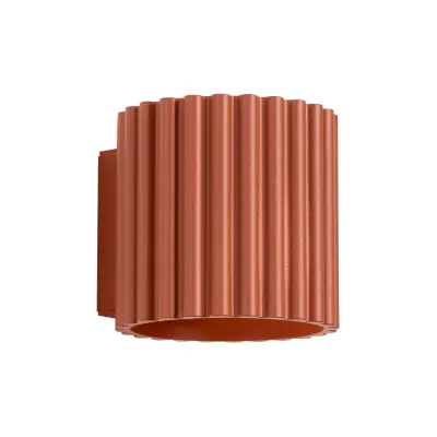 Zidna lampa AURA crvena oker G9