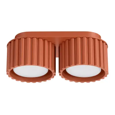 Stropna lampa AURA 2 crvena oker Gx53