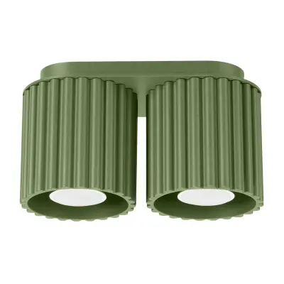 Stropna lampa AURA 2 maslinasto zelena GU10
