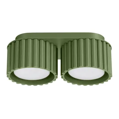 Stropna lampa AURA 2 maslinasto zelena Gx53