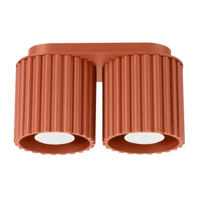 Stropna lampa AURA 2 crvena oker GU10