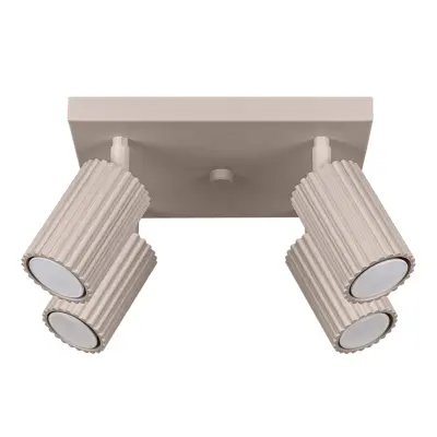 Stropna lampa KARBON 3L taupe