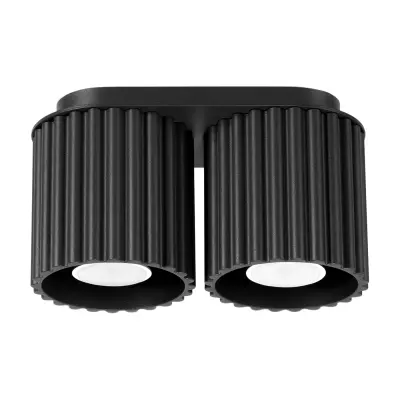 Stropna lampa AURA 2 crna GU10