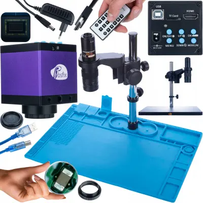 Set Earth Pro MCEP-0.5X Mikroskop + Tucana Pro Kamera KMTP-HDMI-USBI – Visoka Kvaliteta | Silikonski Pod 480x320mm