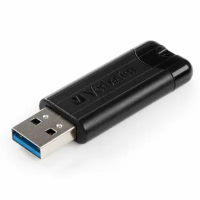 PinStripe USB Flash drive 32GB USB 3.0 uvlačivi konektor Crna