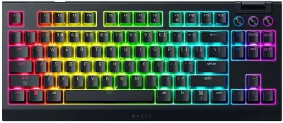 Tipkovnica Razer BlackWidow V4 Tenkeyless Hyperspeed UK Layout crna