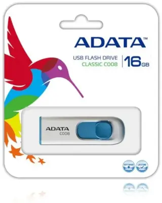 USB stick ADATA C008, 16GB, USB2.0, bijelo-plavi