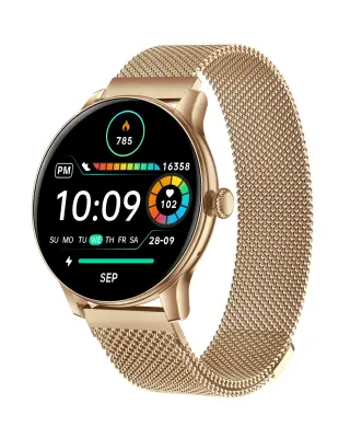 Multifunkcionalni pametni sat s Bluetooth pozivima, praćenjem zdravlja i više sportskih načina Zlatna