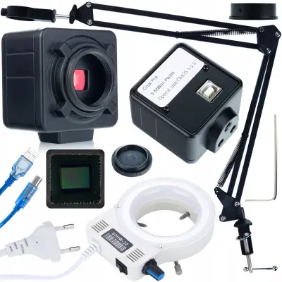 Set Za Digitalnu Mikroskopiju ODM-180X – 32xLED Osvjetljivač, Crux PRO Camera 5MP | HDMI/USB