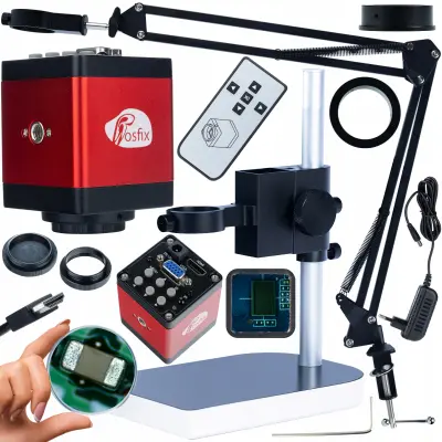 Set Za Digitalnu Mikroskopiju ODM-180X + ODM-100X + Draco RED PRO – 2MP Kamera | HDMI/VGA, Aluminij