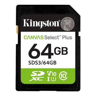 KINGSTON Canvas Select Plus SD kartica, 64GB, R100MB