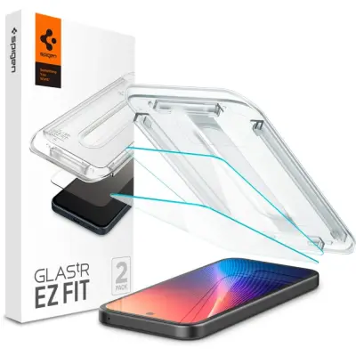 SPIGEN GLAS.TR EZ FIT 2-PAKETA TEMPERIRANOG STAKLA ZA GOOGLE PIXEL 9A PROZIRNO