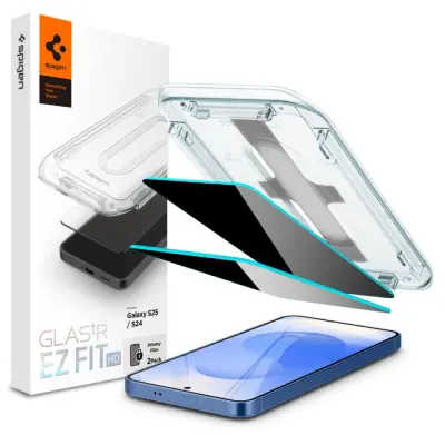 SPIGEN ZAŠTITNO STAKLO GLASS.TR EZ FIT HD ZA GALAXY S24 S25 PRIVACY, PAKIRANJE OD 2