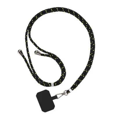 Stilski TPU Lanyard za Telefon s Dodatkom Crna
