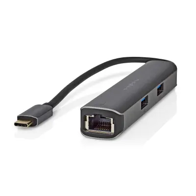 5-u-1 USB-C Hub na RJ45 ženski / 3x USB-A / HDMI izlaz 4K 5Gbps 0.2m