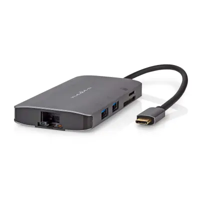 7-u-1 USB Hub na RJ45 / 3x USB-A / Micro SD / HDMI 4K 5Gbps 0.2m