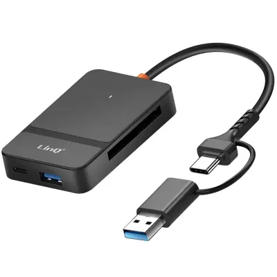 Hub 8 u 1 Čitač kartica USB i USB-C Funkcija punjenja pametnog telefona