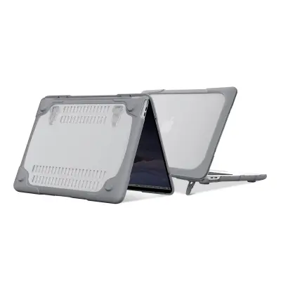 Maska za Macbook Pro 13'' 2020 potpuna kruta meki rubovi siva