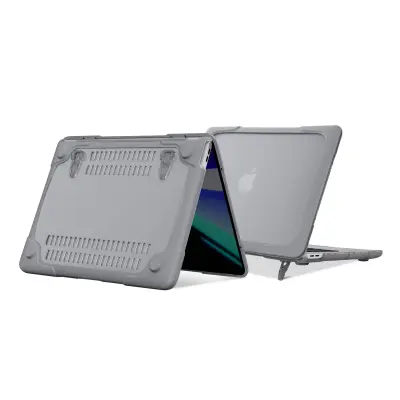Maska Apple Macbook Pro 16 2019 Potpuna kruta zaštita Meki rubovi Siva