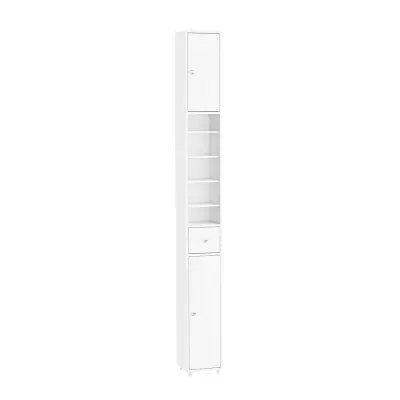SoBuy Kupaonski Ormarić Ispod Sudopera s Podesivim Policama 10 Boja 20x20x180cm BZR34-II-W