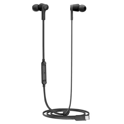 USB C slušalice s mikrofonom Tipke za slušalice s mikrofonom, silikon, ravne, 1.2m