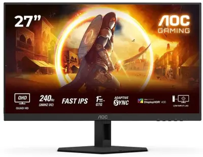 Monitor AOC Q27G4ZR, 68,6 cm (27''), IPS, QHD, 240Hz, HAS, ugrađeni zvučnici Gaming monitor
