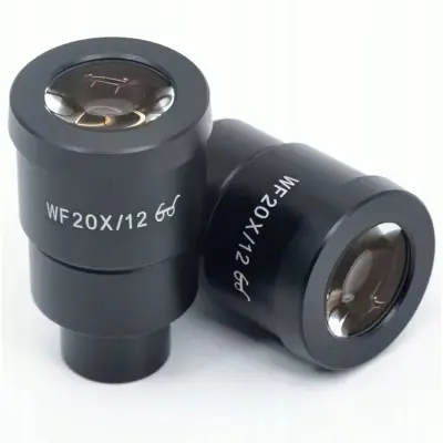 Okulari Za Stereoskopski Mikroskop WF20X/12 – 20x Povećanje | 30 Mm Promjer | Staklena Optika