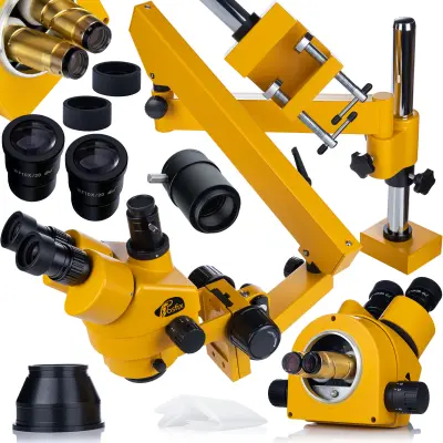 Trinokularni Mikroskop Neptune Pro MSNP-T-WDMS3-o – Zum 7-45x | Greenough Optika | Vijećnik Udaljenost 100 Mm