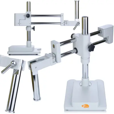 Stalak Za Stereoskopski Mikroskop SDMS1 – Podesivi Stup 380 Mm | Horizontalni Pomak 235 Mm