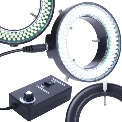 Regulirani Osvjetljivač Za Microscope 144xLED – Hladno Svjetlo | Promjer 60/95 Mm, Regulator Jačine