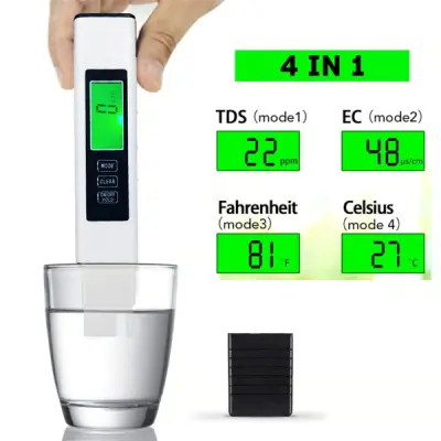 Digitalni tester vode TDS EC i temperatura, mjerač kvalitete pitke vode | WATRIUS