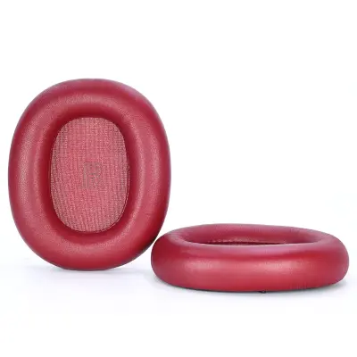 2 kom. jastučića za uši kompatibilnih sa B&O Beoplay H95 ANC, zamjenski magnetski jastučići za uši, crvena janjeća koža i memorijska pjena Crvena