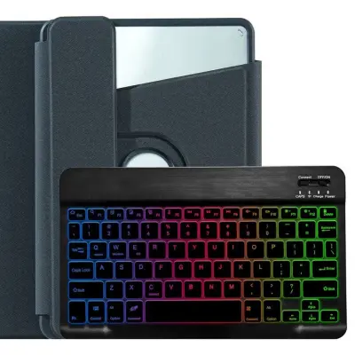 Akrilna futrola s Bluetooth tipkovnicom koja se okreće za Samsung Tab A9 8.7'' Crna