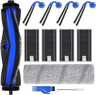 Set zamjenskih dodataka kompatibilan s Ecovacs X11 OMNICYCLONE / X11 PRO Omni usisavačem Višebojna