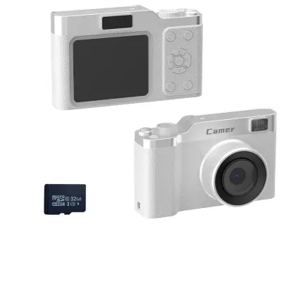 Kompaktni digitalni fotoaparat s 5x optičkim zumom i TF karticom od 32 GB - Snimite uspomene u pokretu Bijela